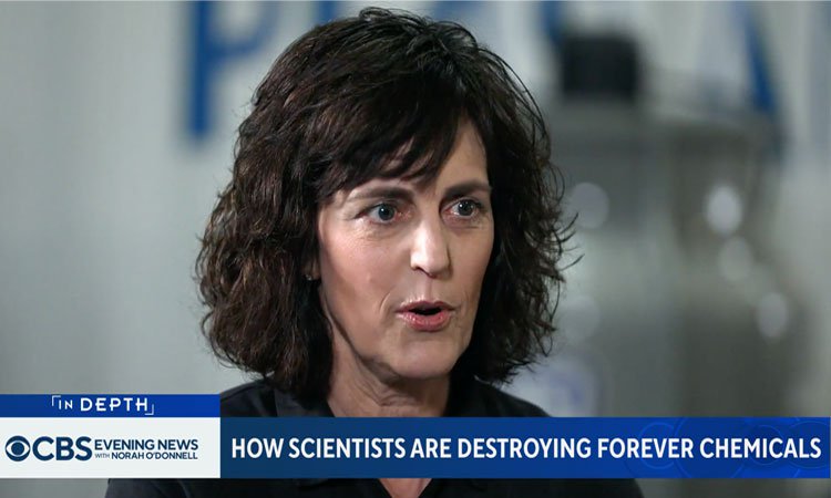 battelle's amy dindal discussing pfas on cbs news