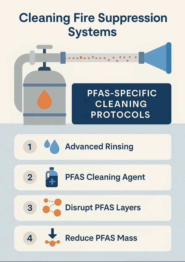 fire suppression cleaning process infographic